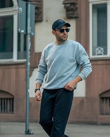COOFANDY Men's Casual Long Sleeves Crewneck Sweatshirts