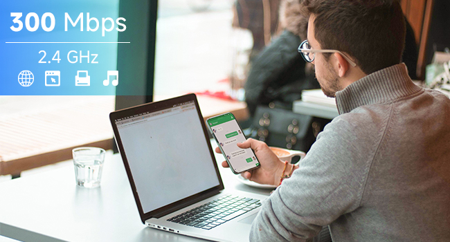 300Mbps on 2.4GHz