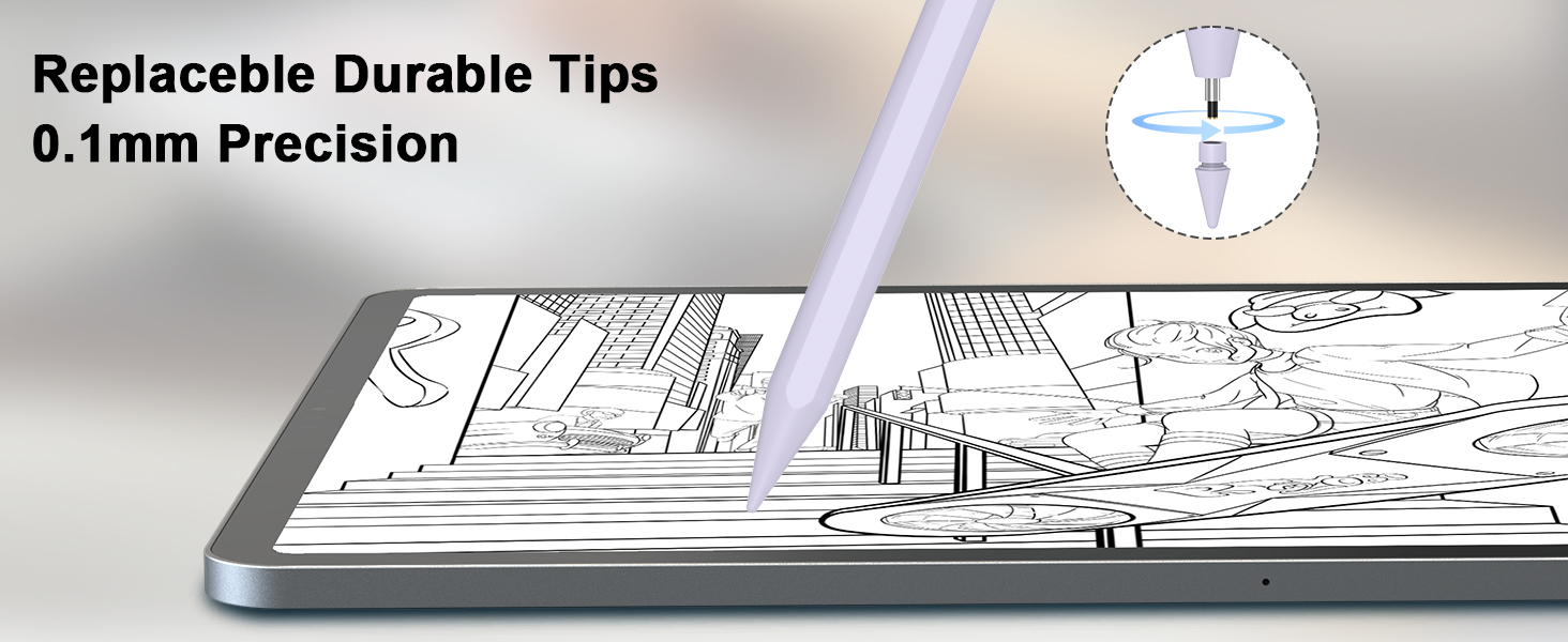 Pencil for iPad 20182024, Fast Charge Pen for iPad with