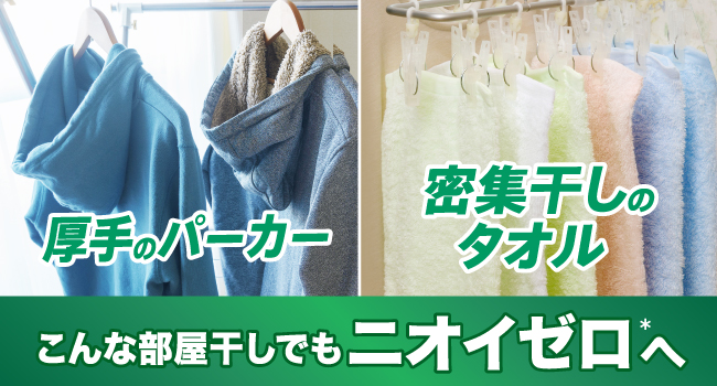 漂白剤 つけ置き 完全洗剤 楽スゴ アリエール ジェルボール 部屋干し ニオイ 部屋干し臭