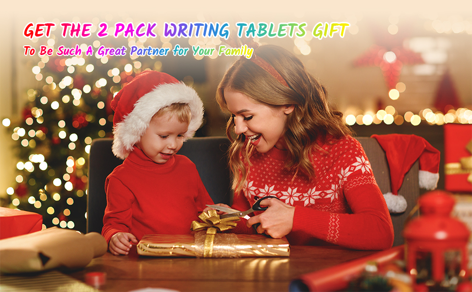 TECJOE 2 Pack LCD Writing Tablet, 8.5 Inch Colorful Doodle