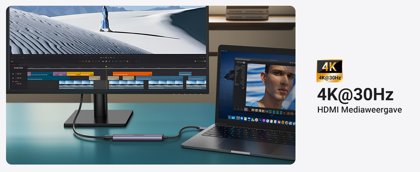 UGREEN Revodok USB C Hub met PD 100W, 4K HDMI, USB A 3.0 compatibel met iPhone 15/15Pro, MacBook Pro/Air, iPad Pro/Air, Surface Pro/Go, Galaxy Tab, Galaxy S23/S22, enz. - 1