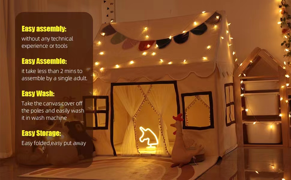 Kids Play Tent Playhouse Indoor Outdoor Bed Tent for Boy