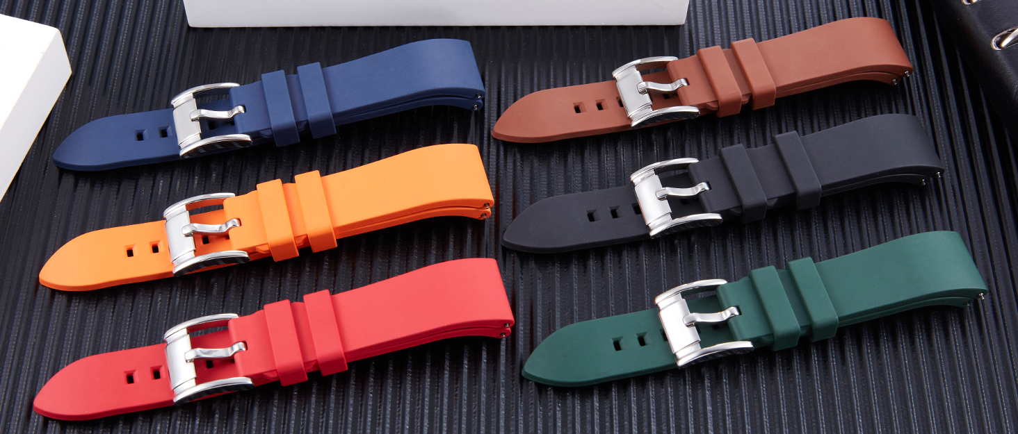 Quick Release Fluororubber Watch Straps