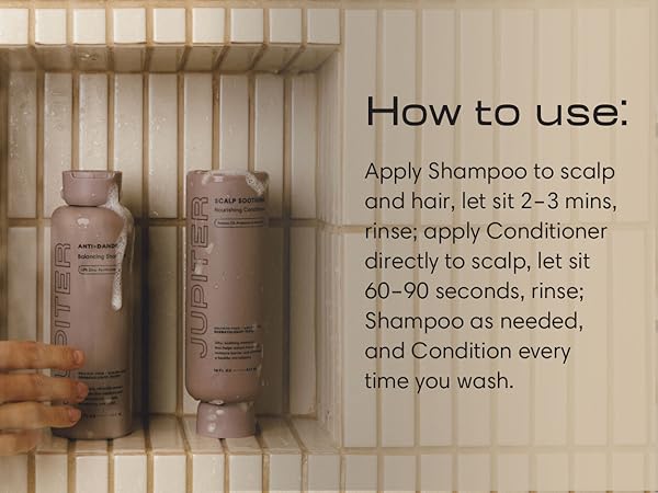 jupiter shampoo conditioner for men and women nourishing balancing scalp care