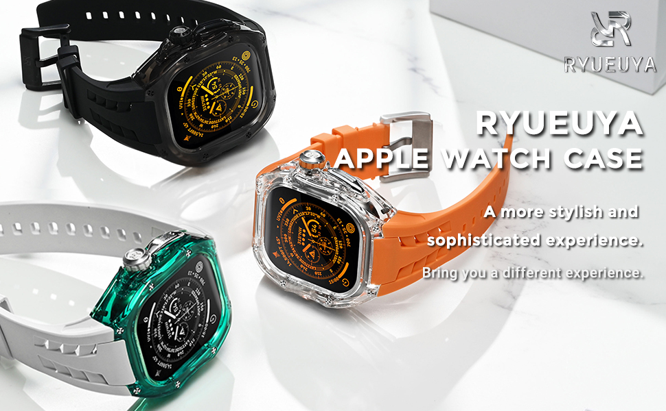 Apple Watch - riusa Amazon.com: RYUEUYA Luxury Designer Rugged Metal Case with