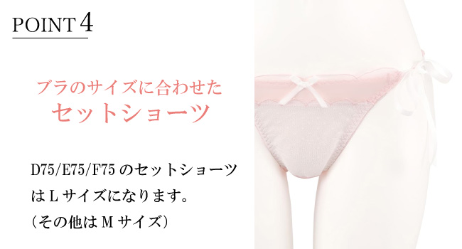 Amazon | [ノーザリー] ブラジャー&ショーツセット シアードット