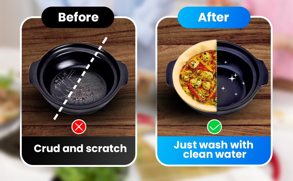 3 Pack Silicone Slowcooker Liners Reusable for 68 Qt Crockpot, Leakproof & Easy