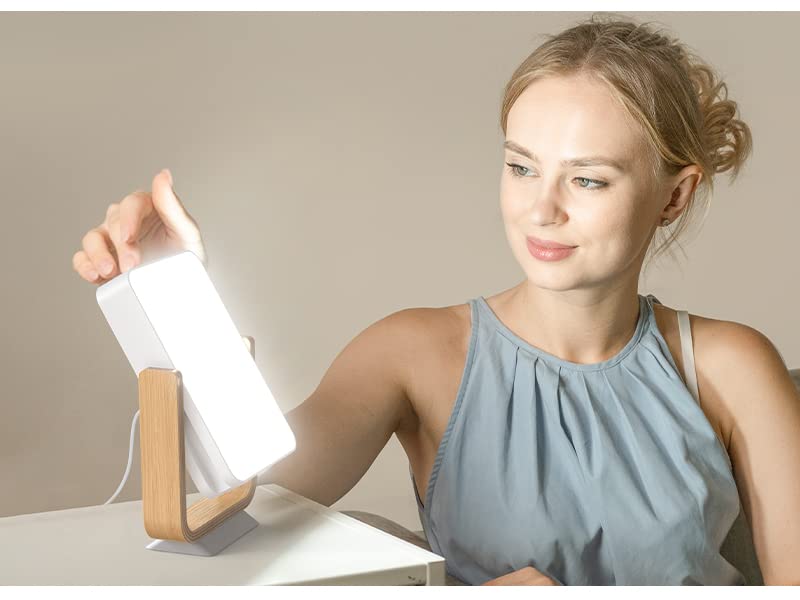 ALBINA SAD Lamp, SAD Light Therapy Lamp, 10000 Lux Portable Daylight Lamp Depression with 3