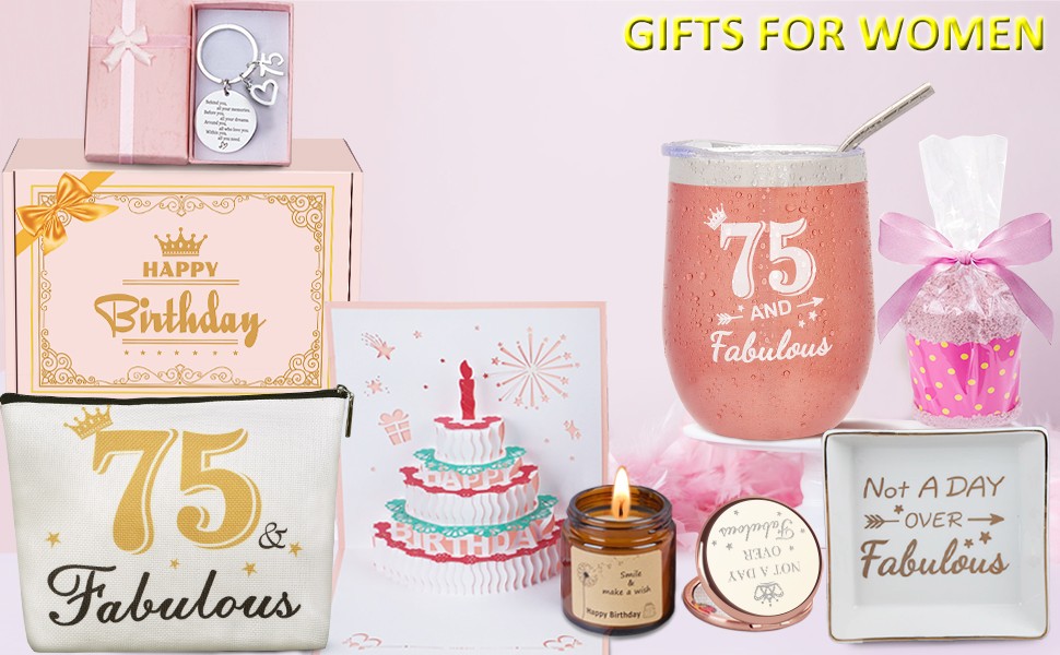 75th Birthday Gifts For Women, Happy 75th Birthday Gifts