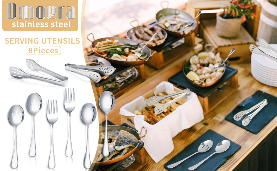 Serving utensils 8 pieces