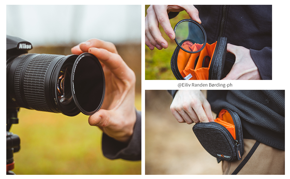 K&F Concept 52mm Lens Filter Kit UV CPL ND1000