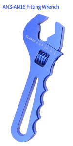 AN3-AN16 adjustable wrench blue