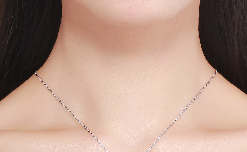 initial necklace for women