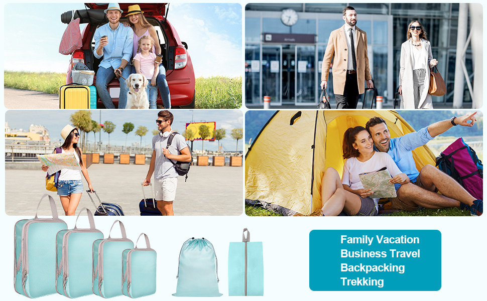 Compression Packing Cubes for Suitcases 6 Set