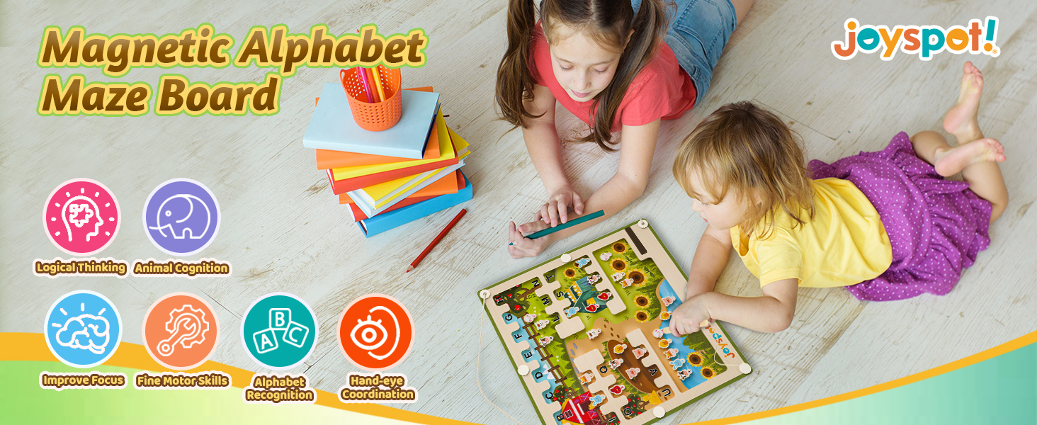 Alphabet Maze, Color and Number Maze