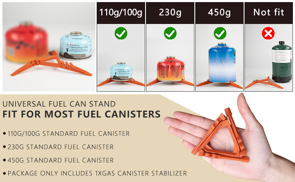 fit for most fuel canisters