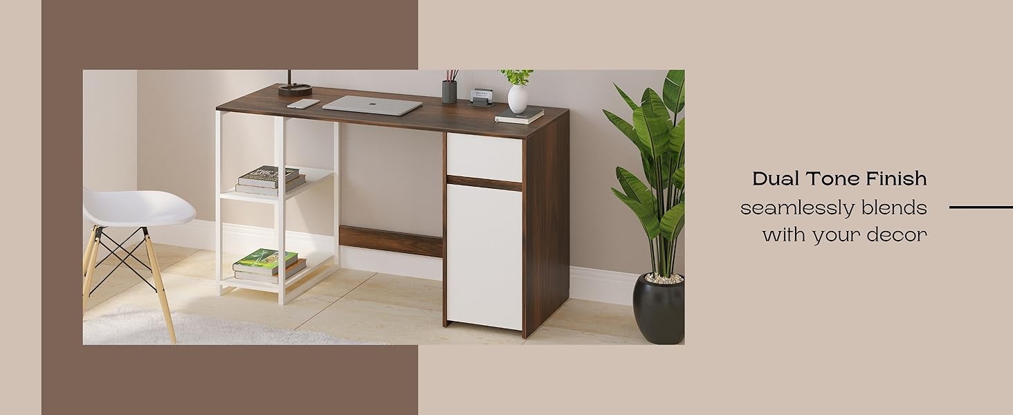 study table with storage and drawer