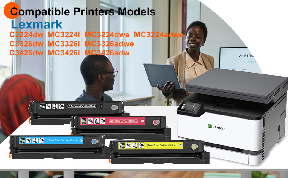 MC3224 Toner Cartridges for Lexmark C3210k0 C3210C0 C3210M0