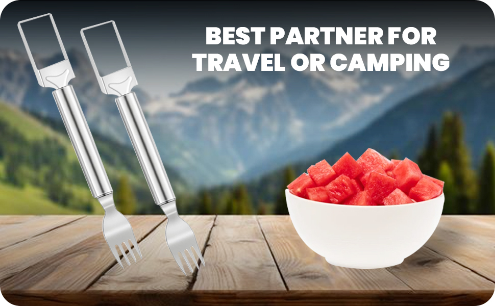 Watermelon fork cutter for camping sunmer
