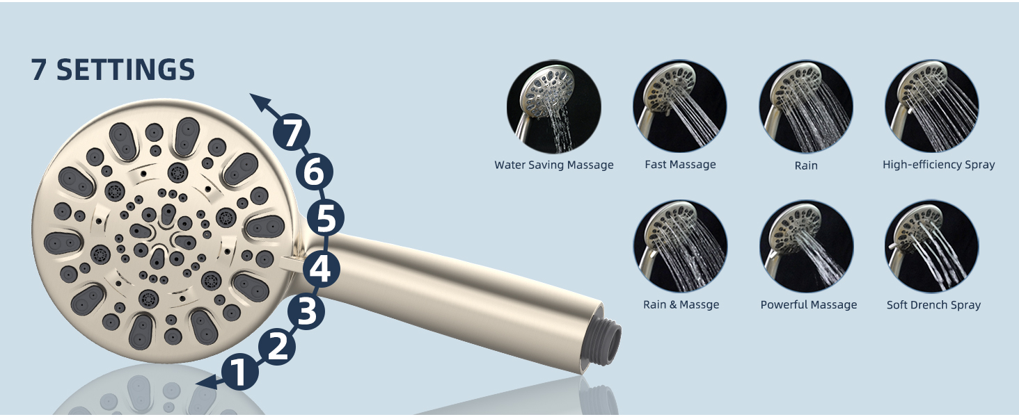 shower head with handle