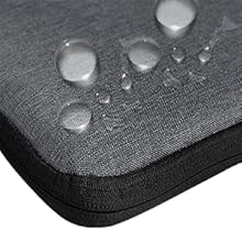 Gizga Essentials 13.3 Inch Laptop Sleeve Case Cover Pouch Bag with Handle & Front Pocket| Slim & Water-Resistant Nylon Fabric with Shockproof Foam Padding, Soft Lining & Premium Zipper Closure (Grey) 55 WATER-RESISTANT PREMIUM NYLON FABRIC