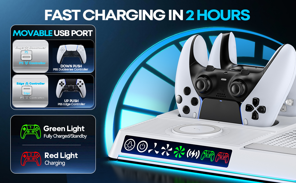 PS5 Cooling and Charging Station