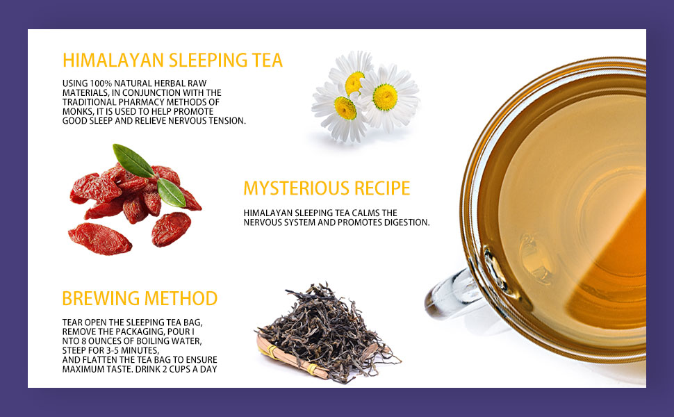 Organic Herbal Sleepytime Tea Bags, Bedtime Tea for Sleep