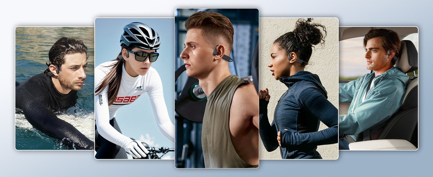 bone conduction headphones bone conduction earbuds waterproof earbuds swimming headphones