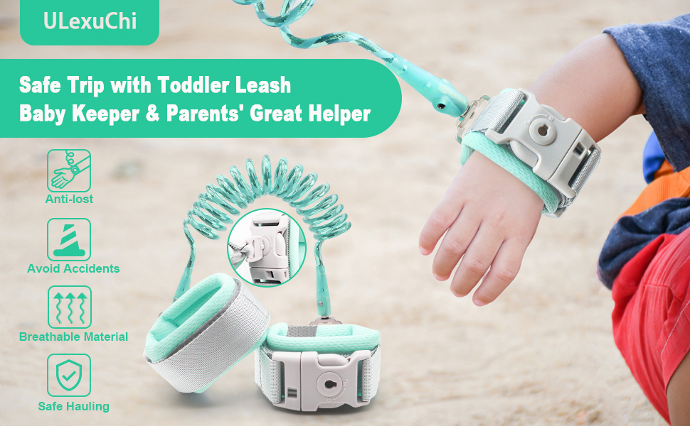 ULexuChi Kid Leash, Toddler Wrist Leash, Safety Anti Lost