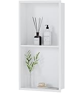 Neodrain No Tile Shower Niche, Stainless Steel Wall Niche 13.1