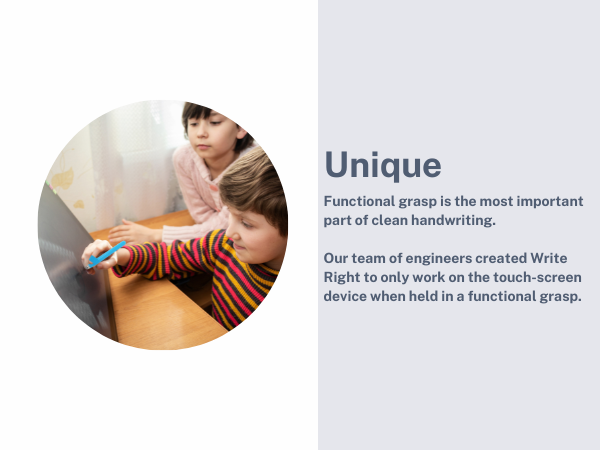 Functional grasp is the most important part of cleaning handwriting