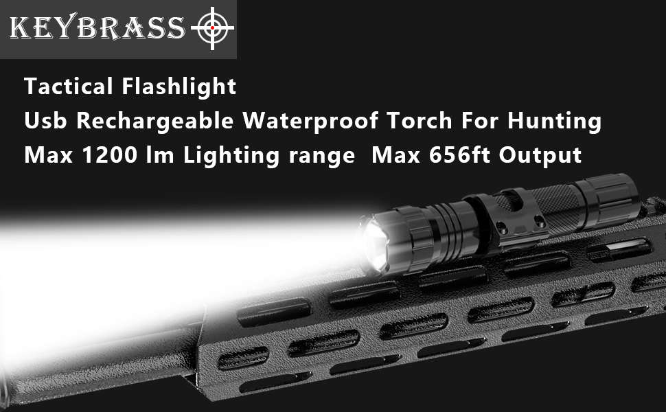 KeybrassTactical Flashlight Weapon Light Gun Light Picatinny Flashlight