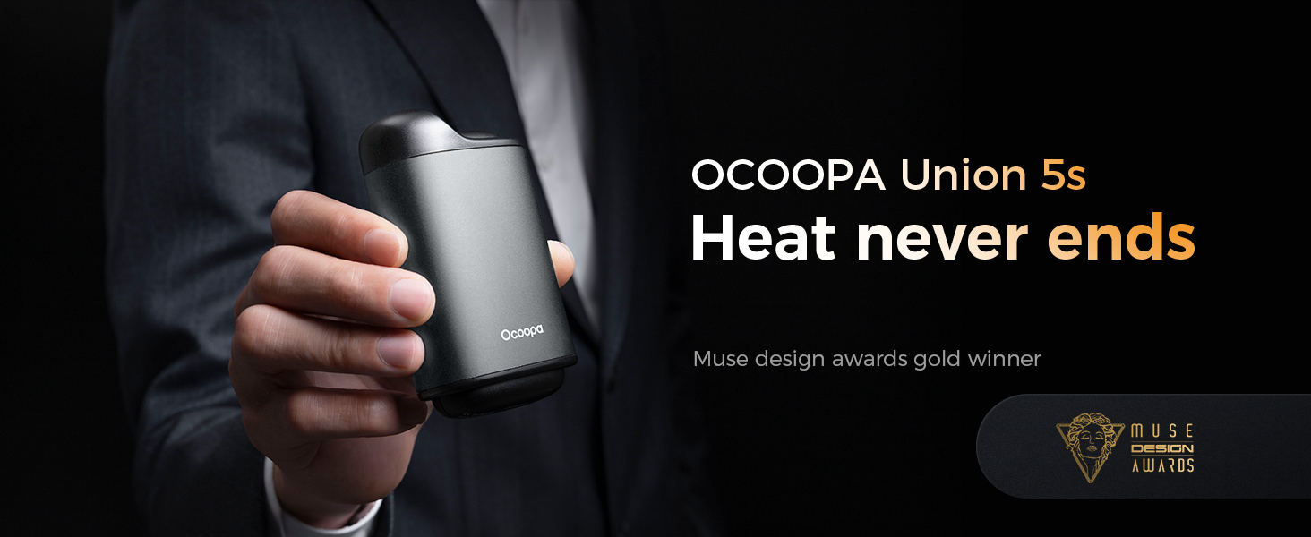 OCOOPA Union 5s Hand Warmers Rechargeable, 10000mAH Reusable Electric Handwarmer Power Bank, 4