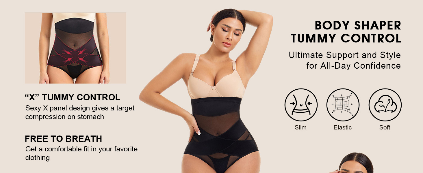 Women&#39;s Tummy Control Shapewear Panties Hi-Waist