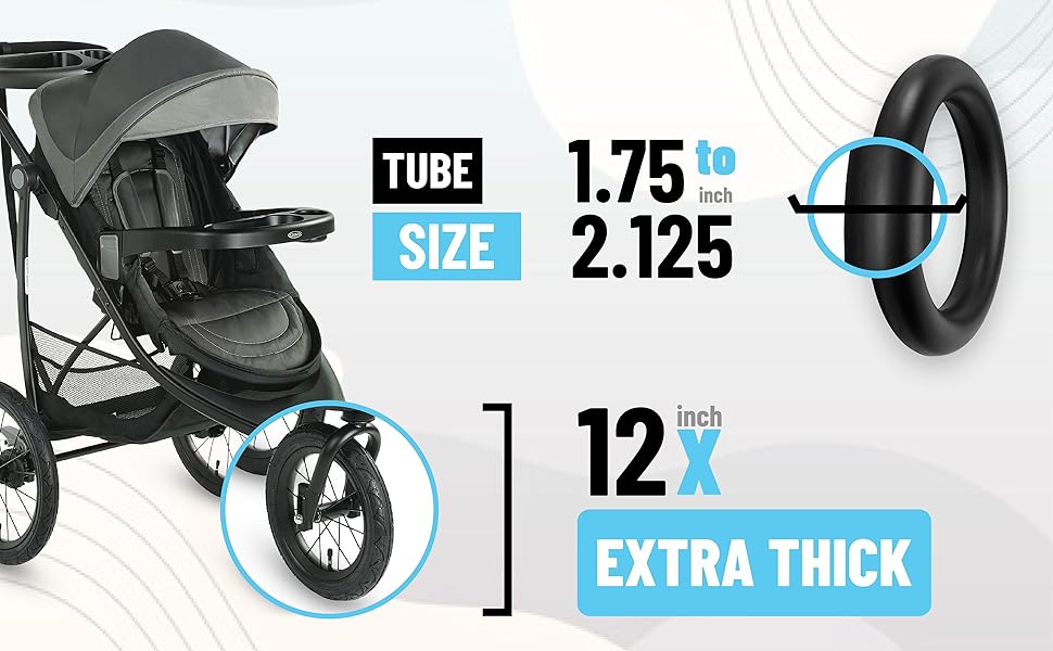 Graco Stroller Tire Tube Replacement [Front Wheels] 12.5