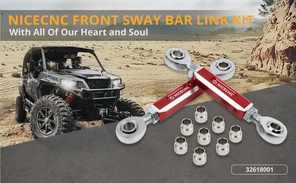 NICECNC 2PCS Front Sway Bar Link Kit Compatible with