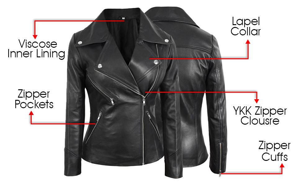 Women's Leather & Faux Leather Jackets & Coats | Negn Black