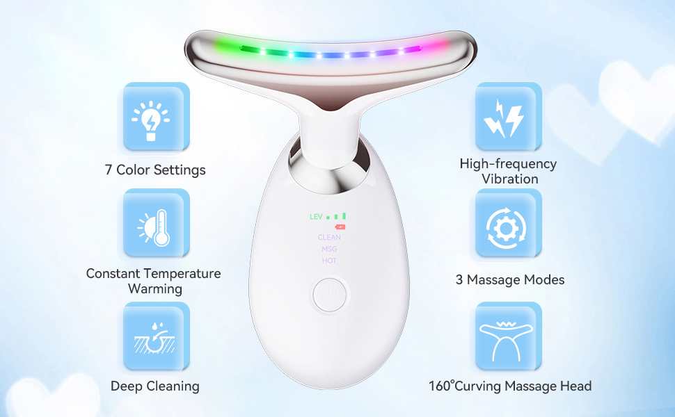 red light therapy; face massager; facial massager; luna skin face lift