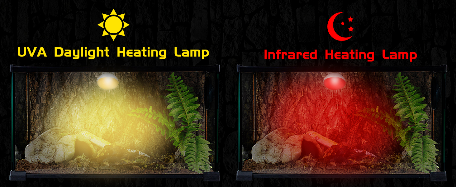 infrared reptile heat lamp uva red heat light bulb infrared basking spot light