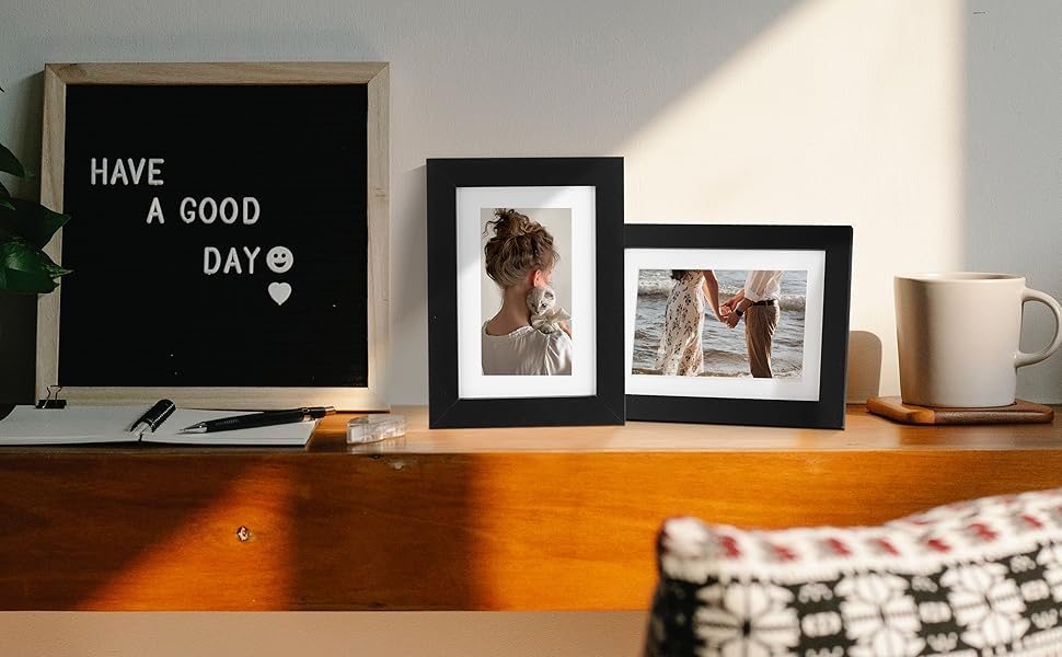 3 Pack 4x6 Picture Frames 4 by 6 Photo Frames Set with