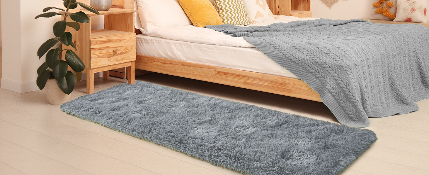 2x6 grey gray runner rug carpet for classroom dorm bedroom kids rugs enteryway hallway bedside decor