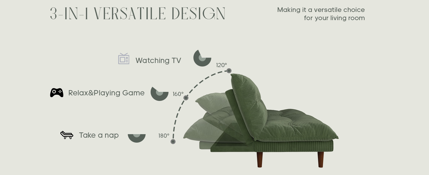 Multi-Functional Futon Couch