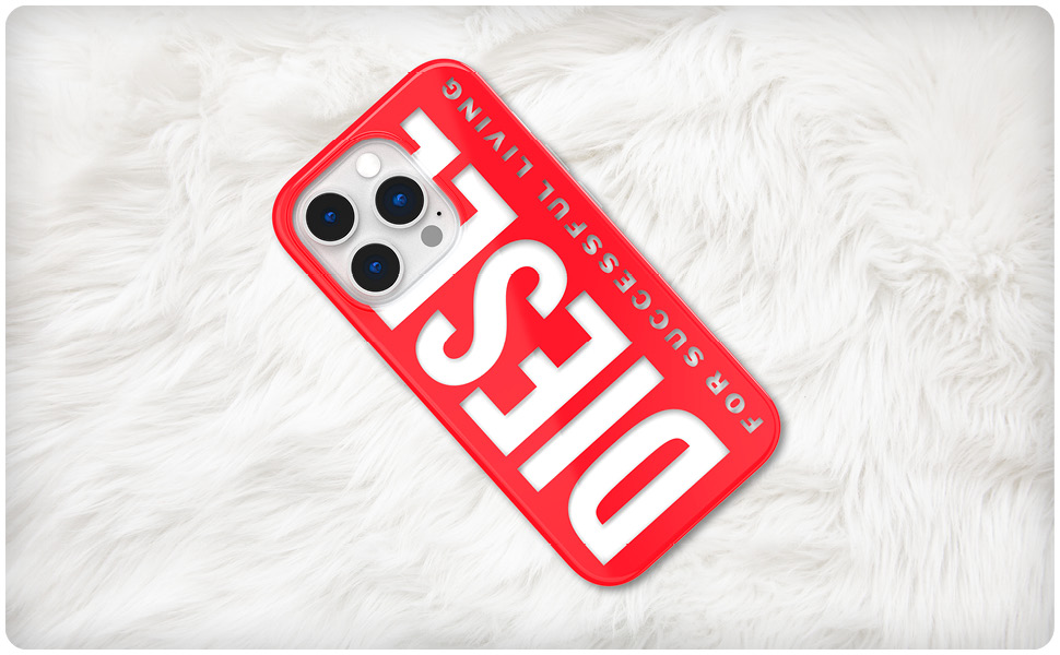 Amazon.co.jp: DIESEL iPhone13ProMaxケース 6.7インチ クリア