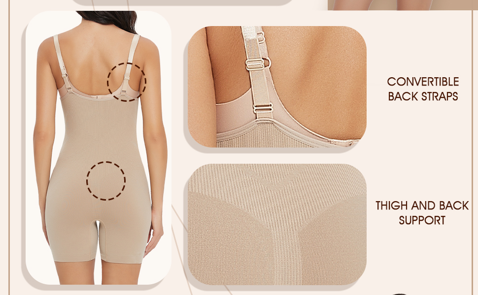 Conwertible back straps,thigh and back support