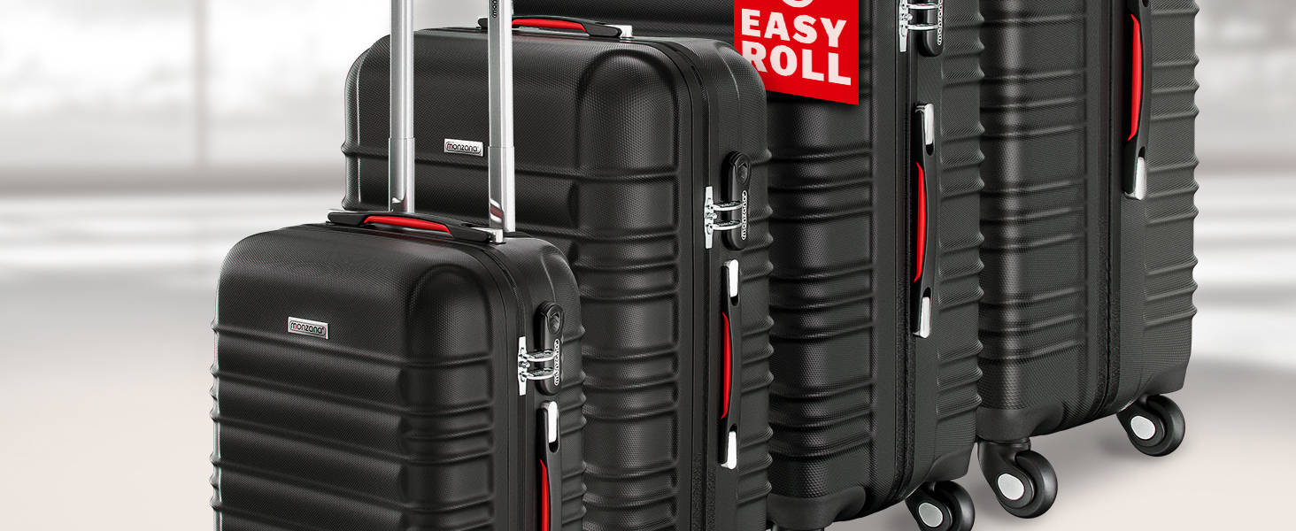 Monzana Kofferset Reisekoffer S-M-L-XL ABS Hartschalen Gel-Griffe 4 Rollen Navy
| Monzana Kofferset 4 Rollen Schloss Fü 5c1e2945 De0e 4ec6 873d 00771f2ea245. CR0,0,1464,600 PT0 SX1464 V1