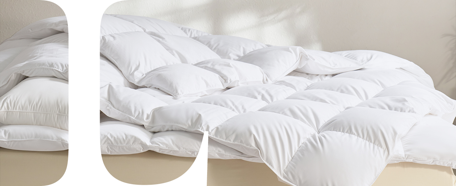 L LOVSOUL 75% Goose Down Fiber King Size Comforter, Fluffy Ultra Soft & All Season White Duvet Insert for Ultimate Co 5c1ec163 Fcf5 48e5 944c 4159798e1c75. CR0,0,1464,600 PT0 SX1464 V1