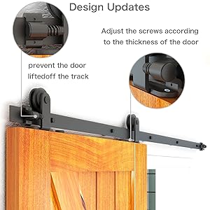 a pair of sliding door hardware