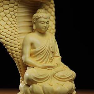 木彫り 仏像 釈迦如来座像 釈迦牟尼仏 彫刻 仏教工芸品 柘植材 木彫り 仏像 釈迦如来座像 釈迦牟尼仏 彫刻 一刀彫 天然木檜材 G