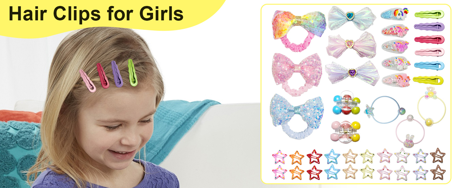 Bling Hair Clips for Girls